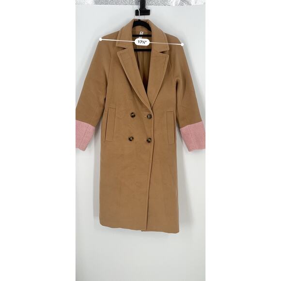 Mural Color Block Combo Coat (B42) - Picture 5 of 11